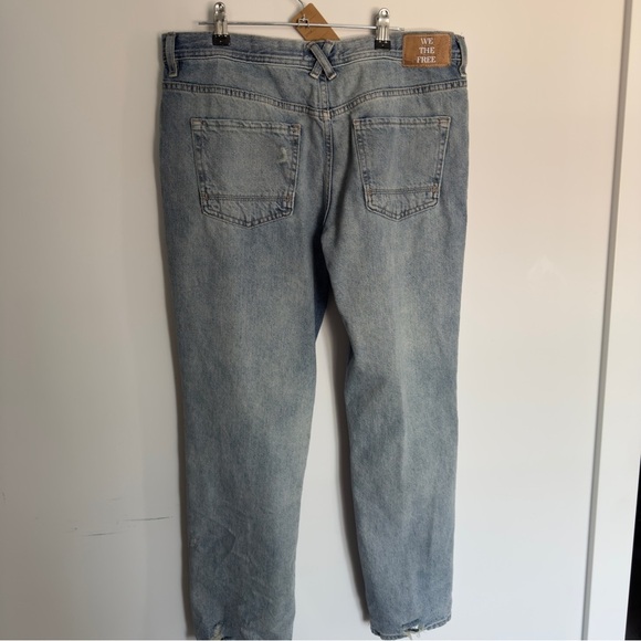 Free People Unknown Legend Mid Rise Skinny Jeans Sea Mist Gray | Size 30 - Picture 8 of 9